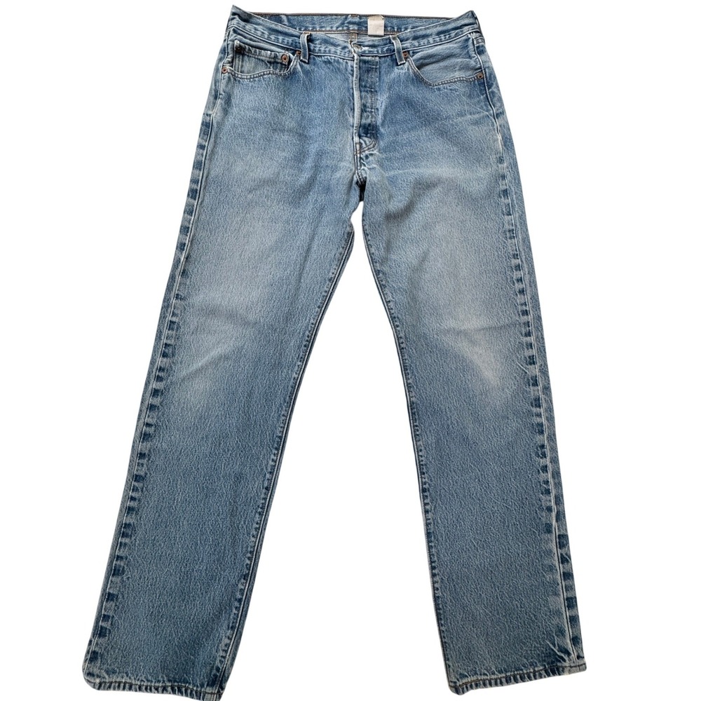 Vintage Levis 501XX Jeans Mens 34x34 Blue Light Wash Straight Leg 501-0000